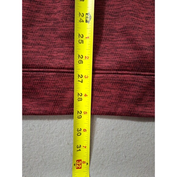 Adidas 1/4 Zip Pullover Men's 2XL Heathered Burgundy Black Undertones Athletic - Picture 6 of 7